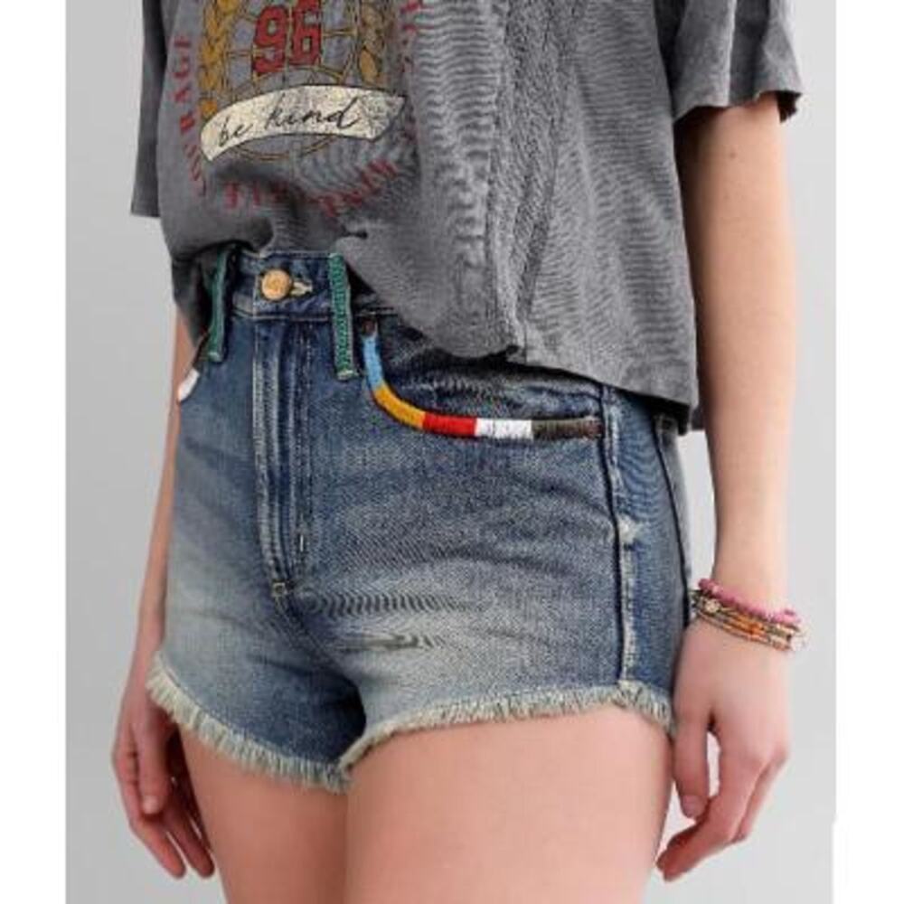 NWT! Lee High Rise Vintage Modern Cut-Off Short Blue 26/Shortie‎